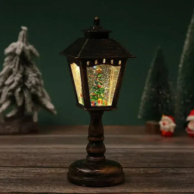 Sparkling Christmas Snow Lantern with Light