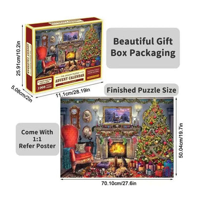 Advent Puzzle Box – 24 Days of Holiday Surprises