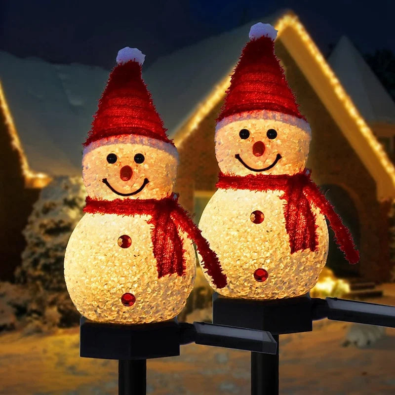 Solar Snowman Outdoor Lighting
