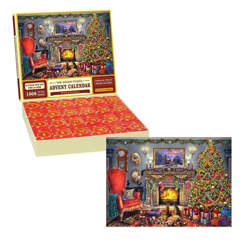 Advent Calendar with Puzzle for Christmas Countdown