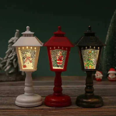 Sparkling Christmas Snow Lantern with Light