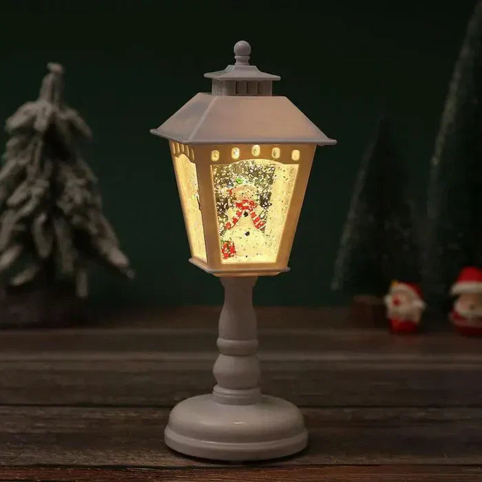 Sparkling Christmas Snow Lantern with Light