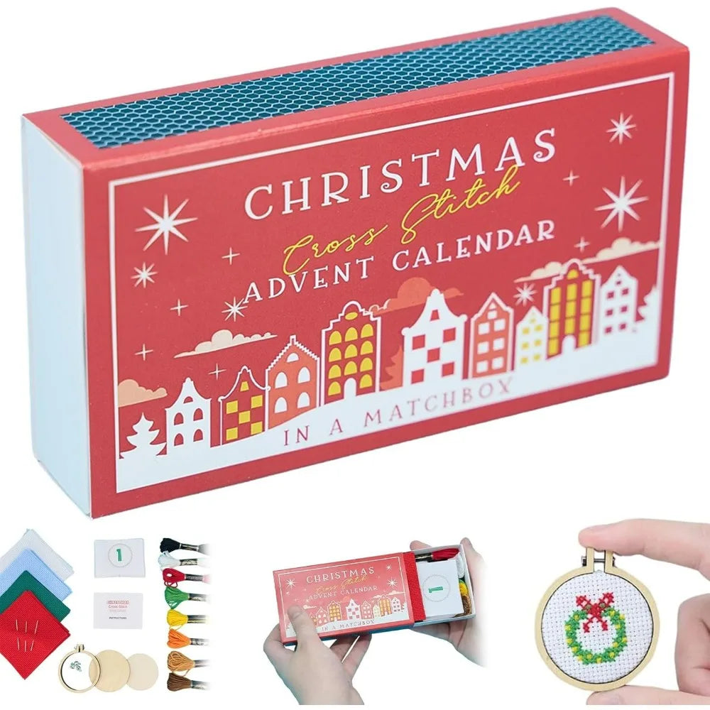 Festive Cross Stitch Advent Calendar