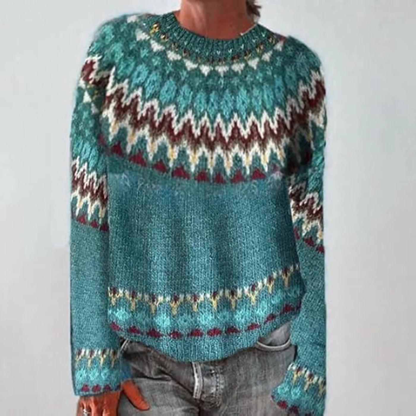 Christy – Winter Knitted Long Sleeve Shirt