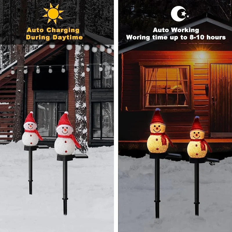Solar Snowman Outdoor Lighting
