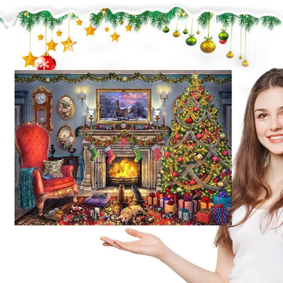 Advent Calendar with Puzzle for Christmas Countdown