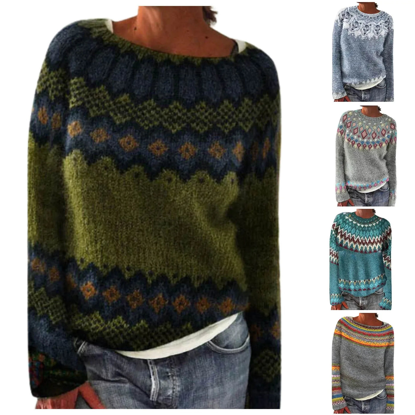Christy – Winter Knitted Long Sleeve Shirt