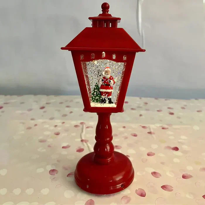 Sparkling Christmas Snow Lantern with Light