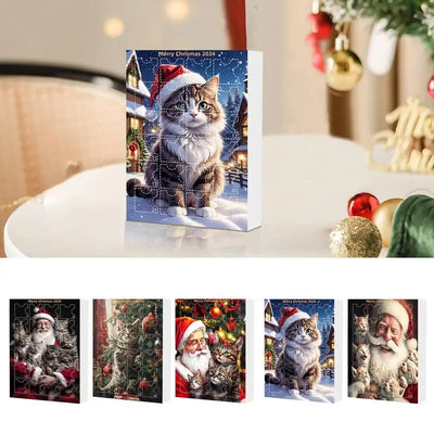 Whimsical Animal Cartoon Advent Calendar – Christmas Tree Edition