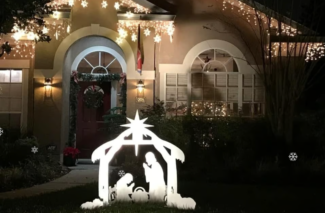 Jesus Christmas Cradle Sign