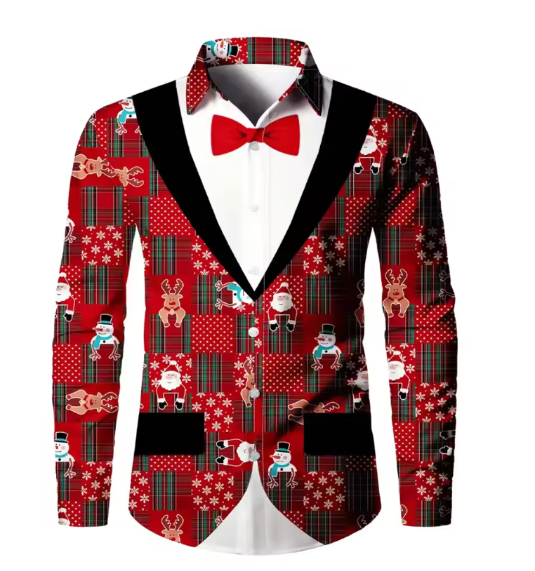 Jax | Festive All-Over Print Shirt