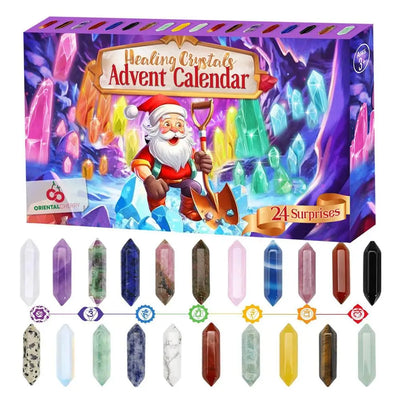 Crystal Advent Calendar 2025 for Christmas 24 Days Countdown