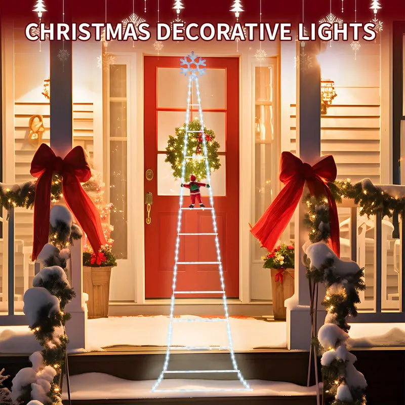 AuroraLadder | Festive LED Santa Climb Decoration