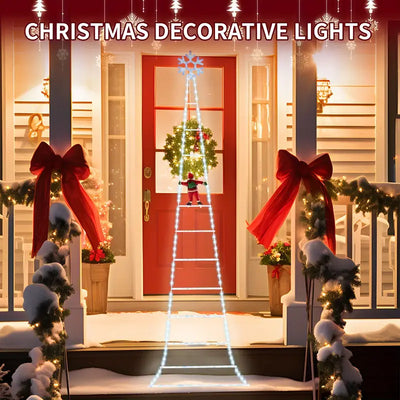 AuroraLadder | Festive LED Santa Climb Decoration