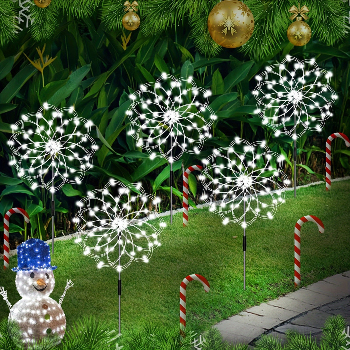 Spark | Set of 5 Solar Firework Garden Lights