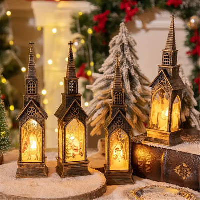 4 Pieces Christmas LED Candle Light Decorations