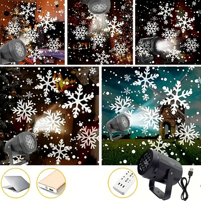 Magical Snowflake Christmas projector
