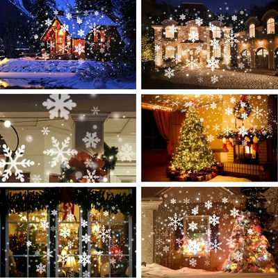 Magical Snowflake Christmas projector