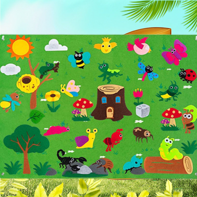 🦖Children's teaching felt board-👍