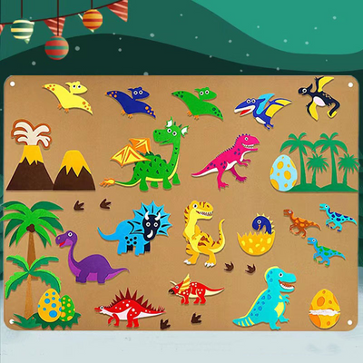 🦖Children's teaching felt board-👍