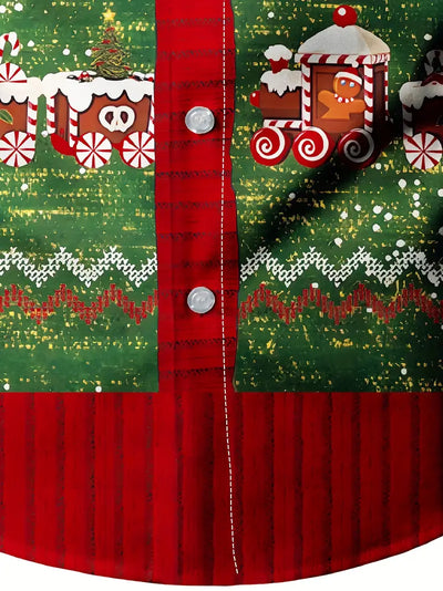 Jack | Festive Long-Sleeve Cookie Print Shirt