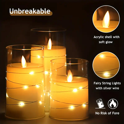 Aurelia | Elegant LED Candle Set