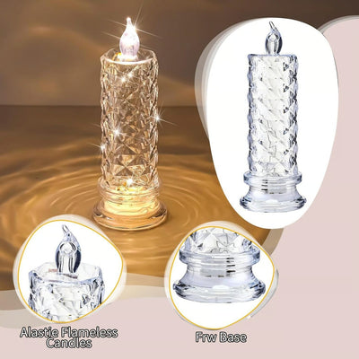 Rose Shadow Flameless LED Candle Lights