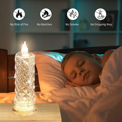 Rose Shadow Flameless LED Candle Lights