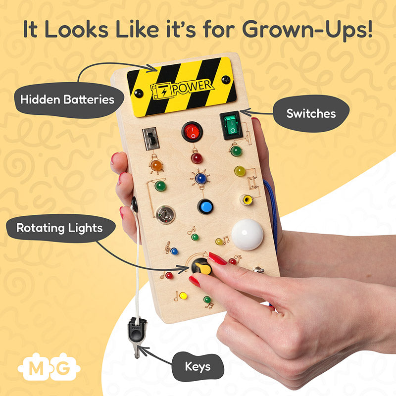 Montessori Wooden Busy Board